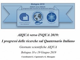 AIQUA verso INQUA 2019: I progressi delle ricerche sul Quaternario Italiano 