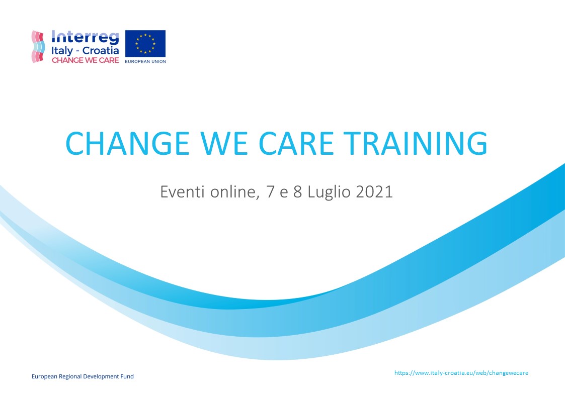 Training sui risultati del Progetto CHANGE WE CARE