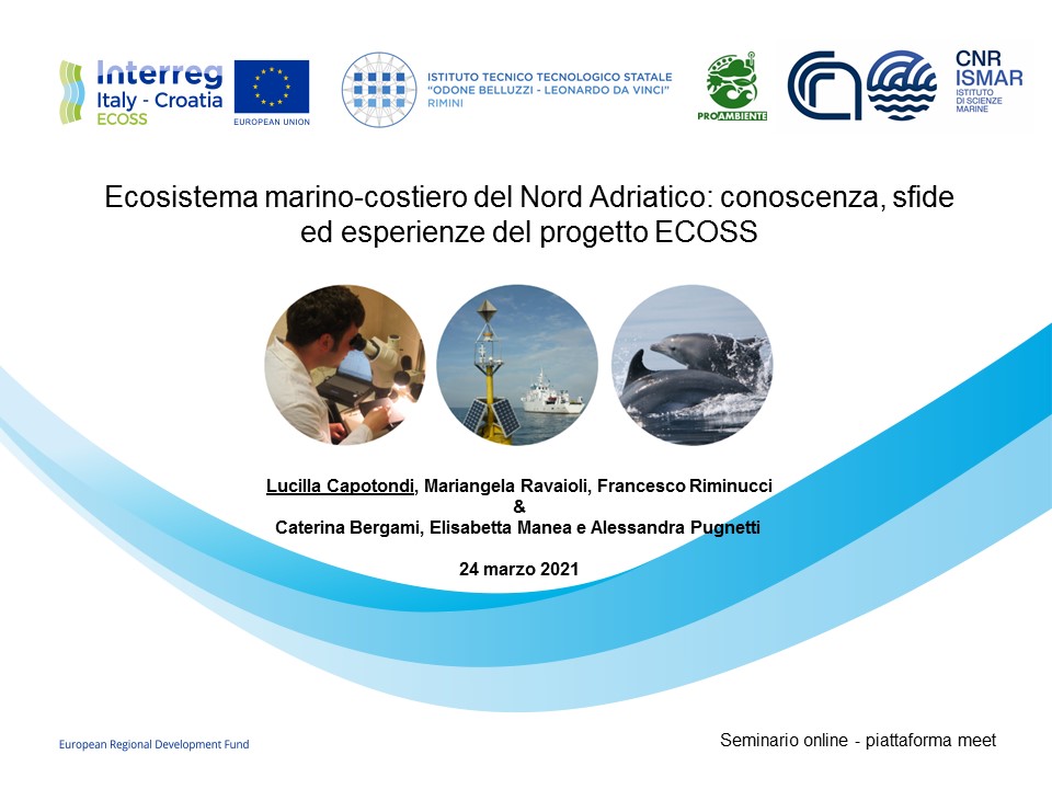 Ecosistema marino-costiero del Nord Adriatico: conoscenza, sfide ed esperienze del progetto ECOSS