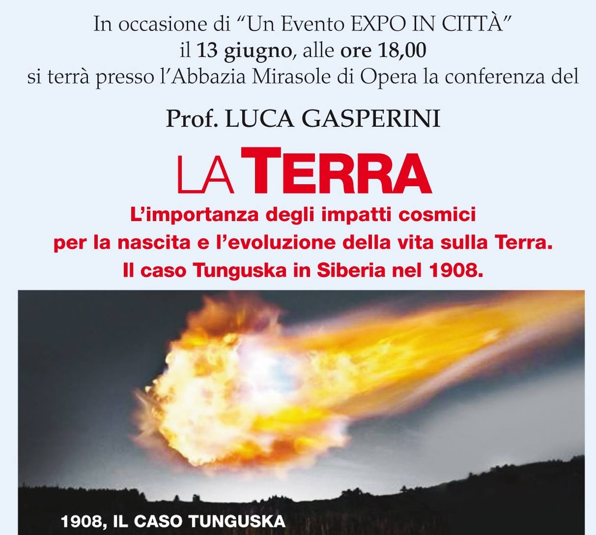 Il caso di Tunguska in Siberia nel 1908