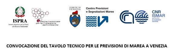 TAVOLO TECNICO PER LE PREVISIONI DI MAREA A VENEZIA