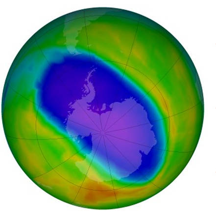 Ozone Hole over Antarctica (from Nasa)