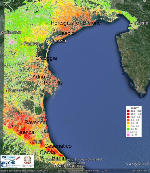 Land subsidence in coastal cities