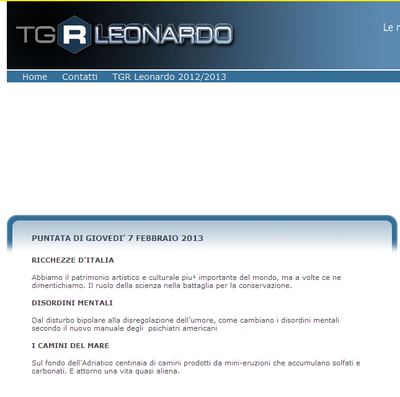 TGR Leonardo su Camini di pietra