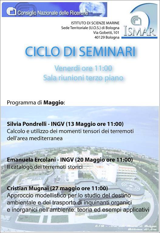 Locandina Seminari di Maggio '11