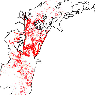 Map of larval distribution in the Venice Lagoon