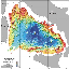 Bathymetry of the Tyrrhenian Sea, the youngest extensional domain in the Mediterranean